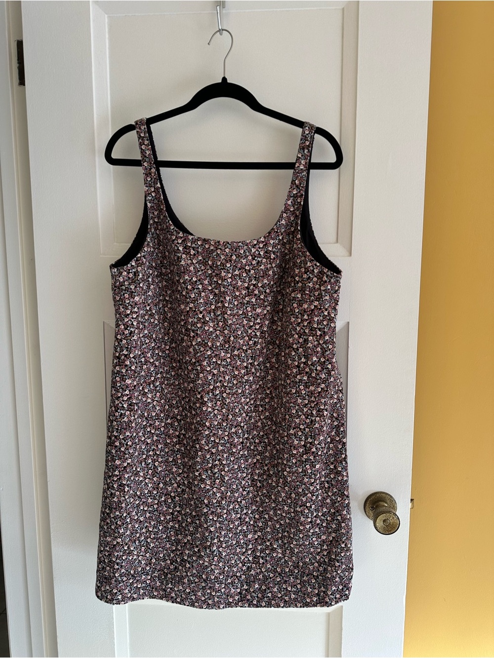 H&M Floral Corduroy Mini Dress